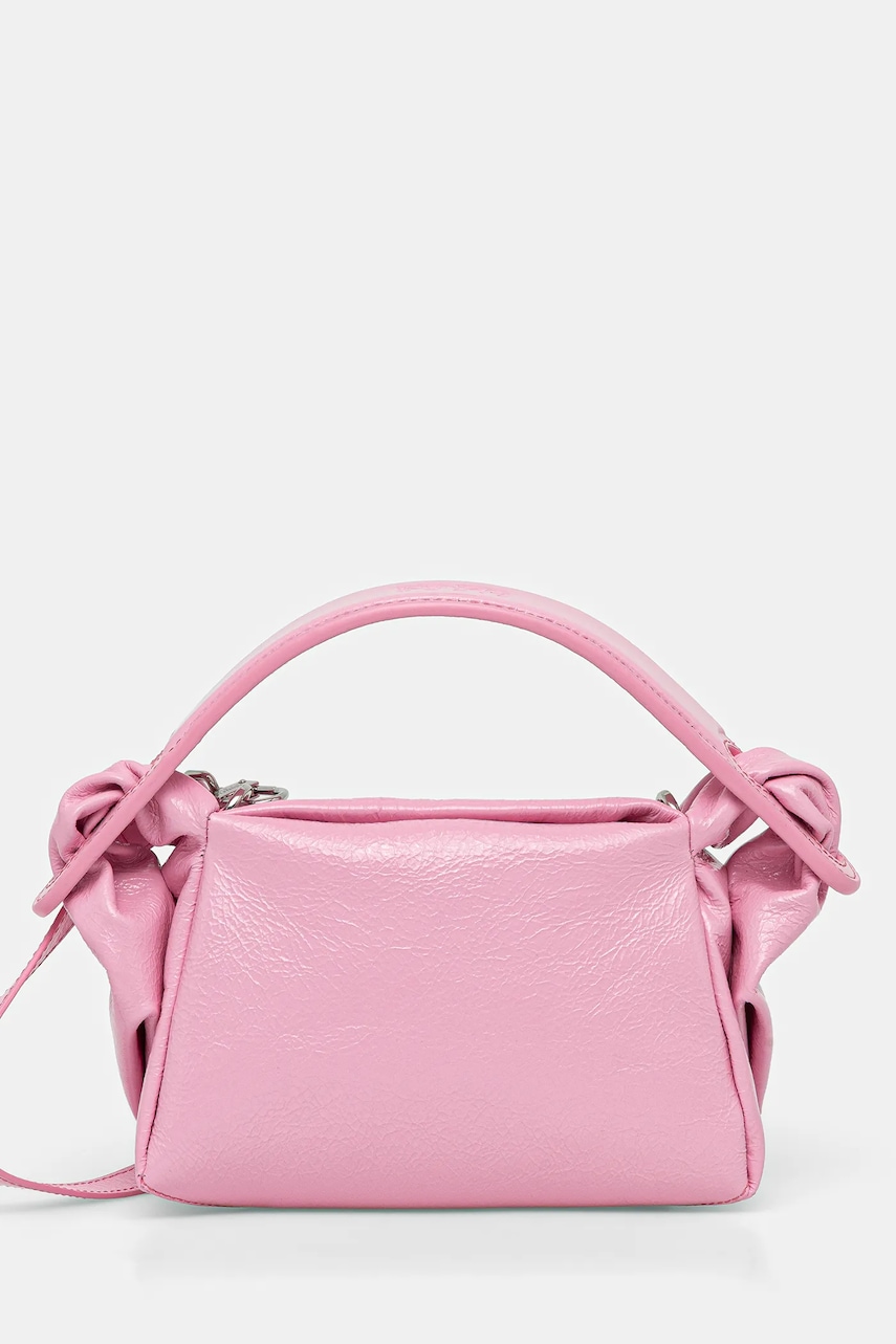 Kožená kabelka Kenzo růžová barva, FF62SA808L02