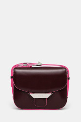 Kožená kabelka Kenzo vínová barva, FF52SA318L3B.24
