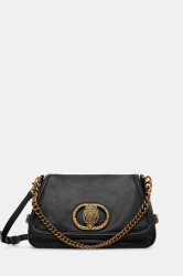 Kožená kabelka Kurt Geiger London CHELSEA černá barva, 5045300189