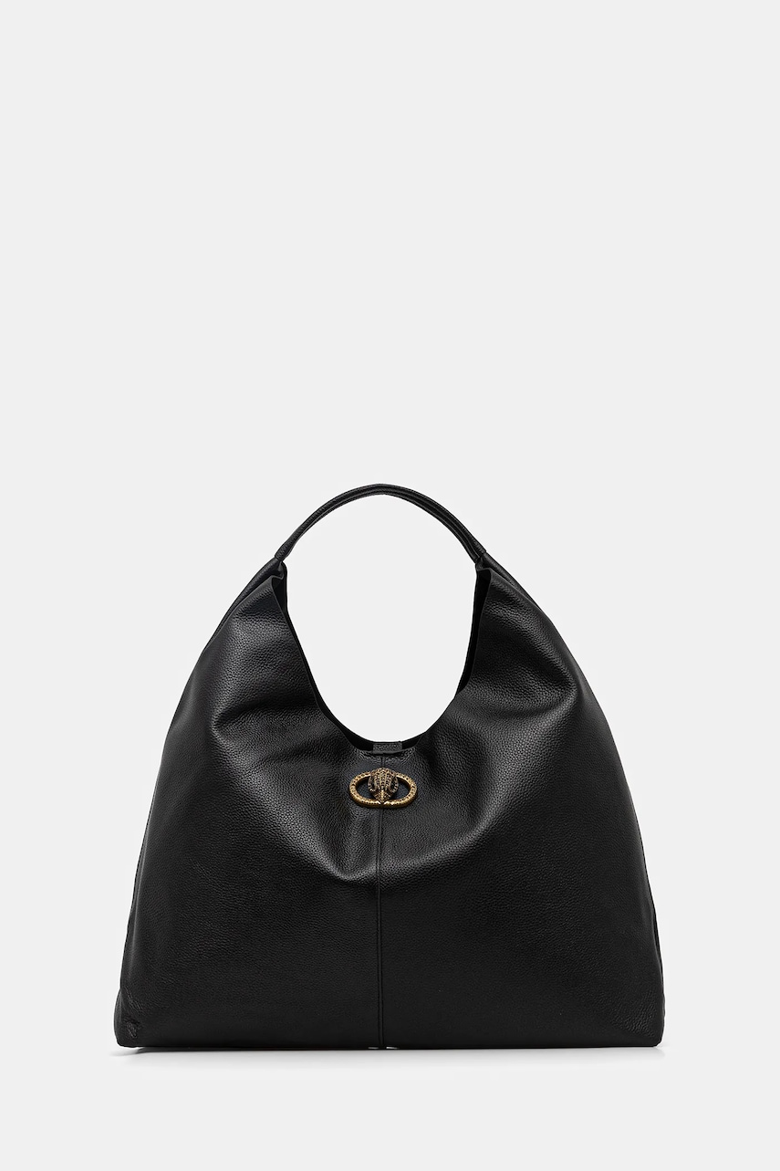 Kožená kabelka Kurt Geiger London CHELSEA černá barva, 5049700109