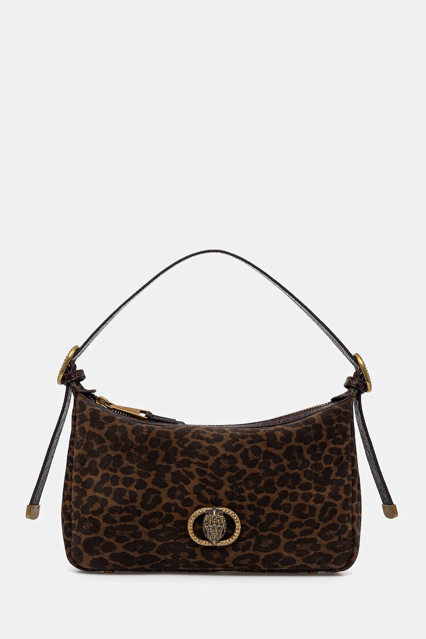 Kožená kabelka Kurt Geiger London CHELSEA hnědá barva, 4979135289