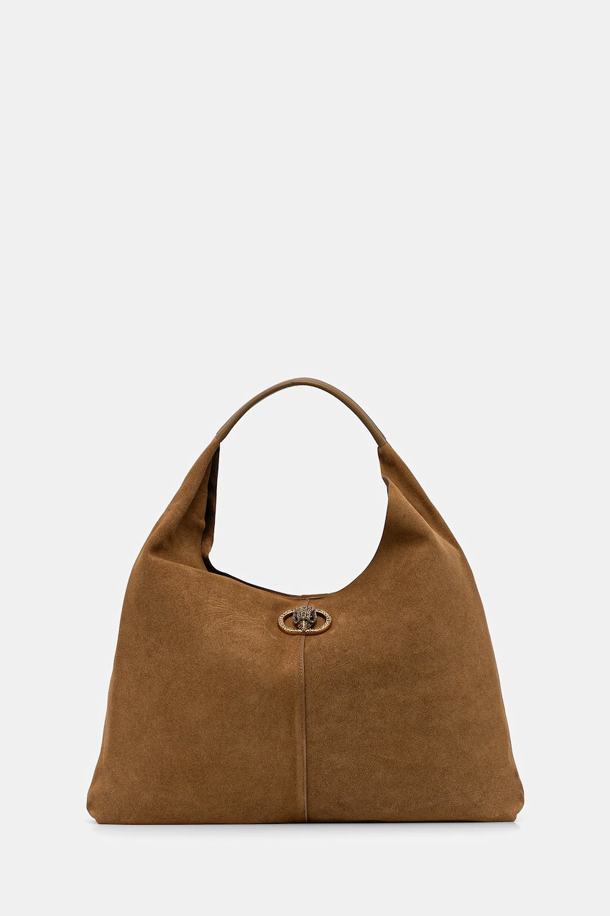 Kožená kabelka Kurt Geiger London CHELSEA zelená barva, 5049733209