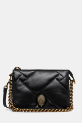 Kožená kabelka Kurt Geiger London KENSINGTON černá barva, 3571900109
