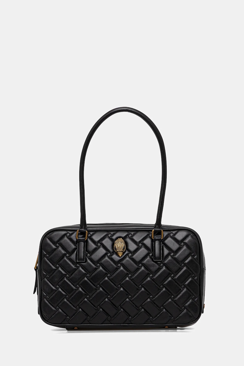 Kožená kabelka Kurt Geiger London KENSINGTON černá barva, 4702000109