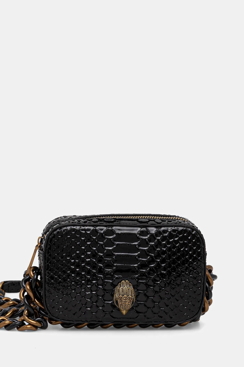 Kožená kabelka Kurt Geiger London KENSINGTON černá barva, 9321100719