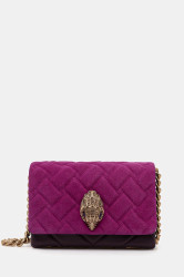 Kožená kabelka Kurt Geiger London KENSINGTON růžová barva, 9594552219