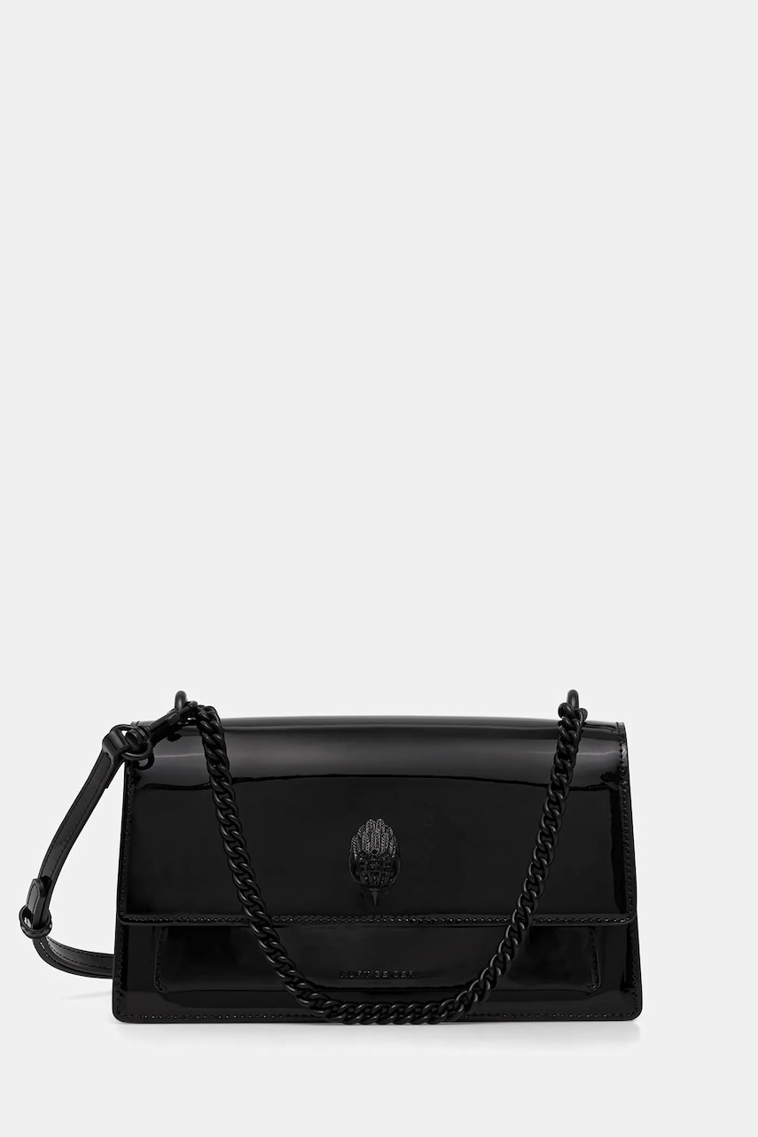 Kožená kabelka Kurt Geiger London SHOREDITCH černá barva, 4998300309