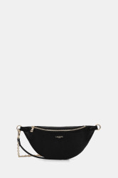 Kožená kabelka Lacoste černá barva, NF5098PH