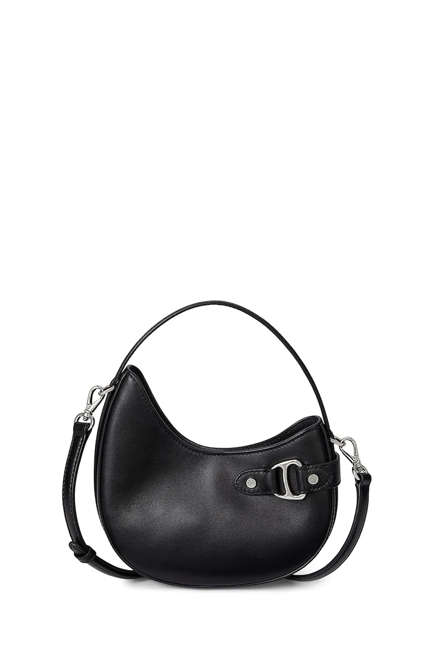 Kožená kabelka Lauren Ralph Lauren černá barva, 431980159