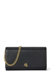 Kožená kabelka Lauren Ralph Lauren černá barva, 432980206