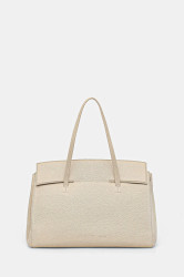 Kožená kabelka Liviana Conti béžová barva, A5WA52