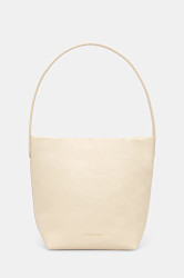 Kožená kabelka Liviana Conti béžová barva, A5WA62