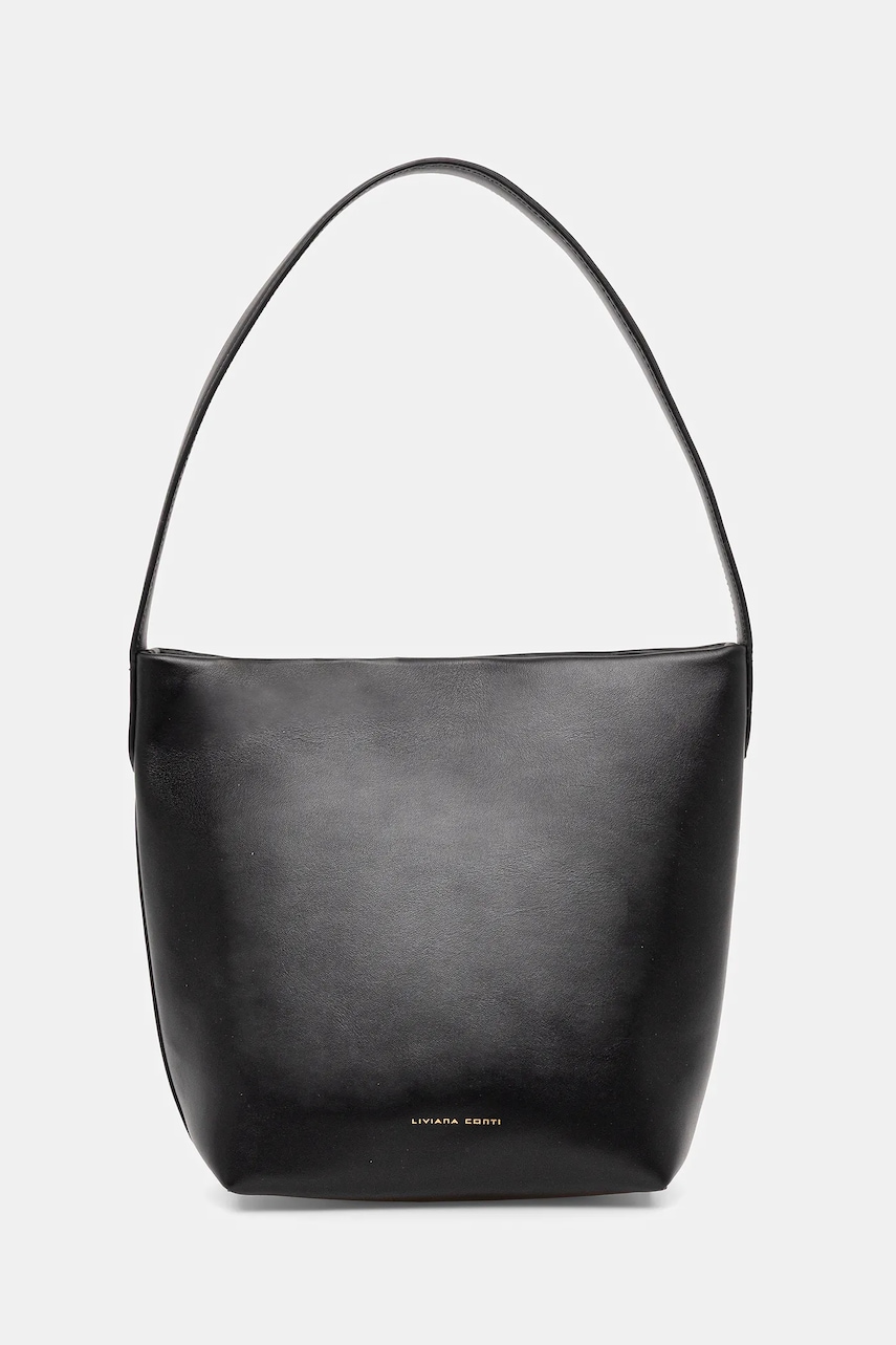 Kožená kabelka Liviana Conti černá barva, A5WA62