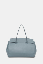 Kožená kabelka Liviana Conti modrá barva, A5WA52