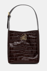 Kožená kabelka Luisa Spagnoli hnědá barva, 542513
