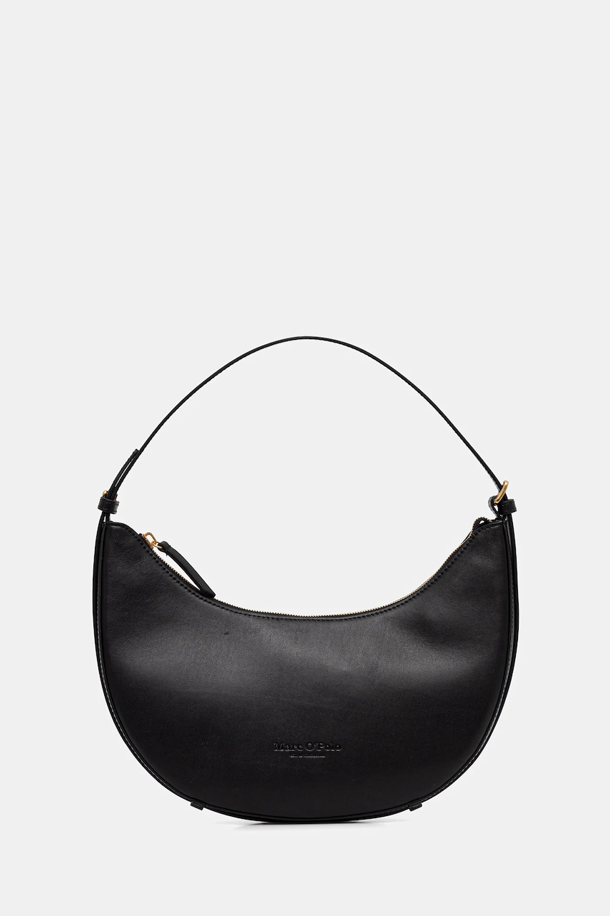 Kožená kabelka Marc O'Polo černá barva, 50611950701141