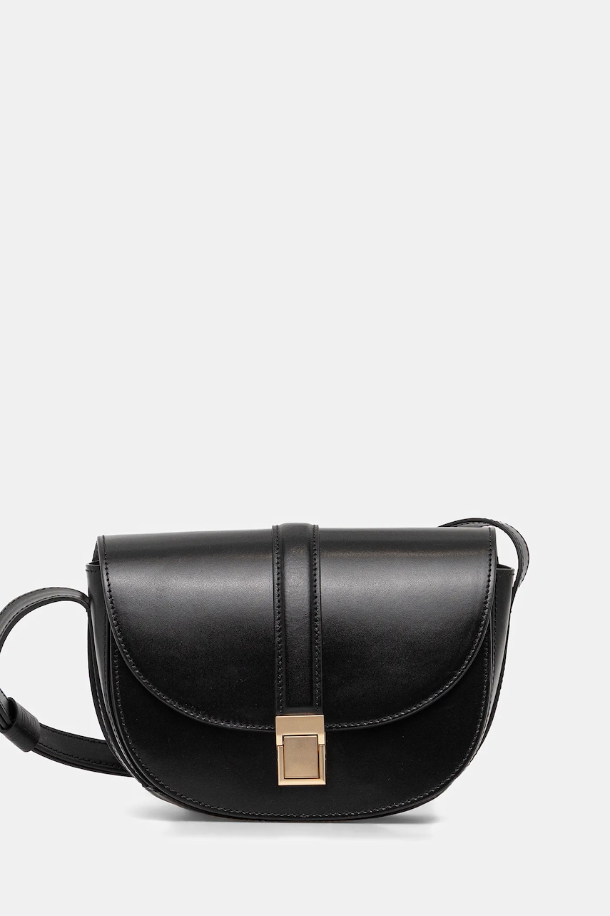 Kožená kabelka Marc O'Polo černá barva, 50912210702203