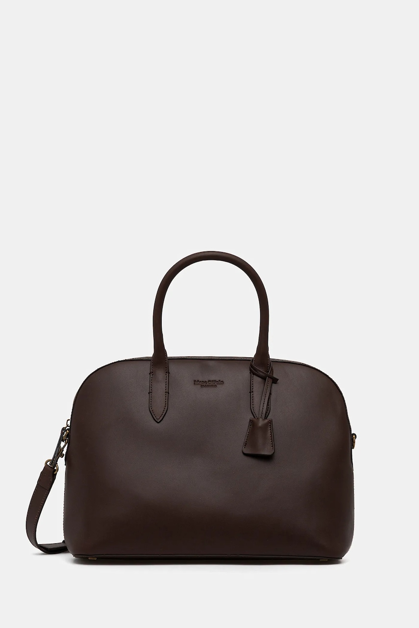 Kožená kabelka Marc O'Polo hnědá barva, 5000009167