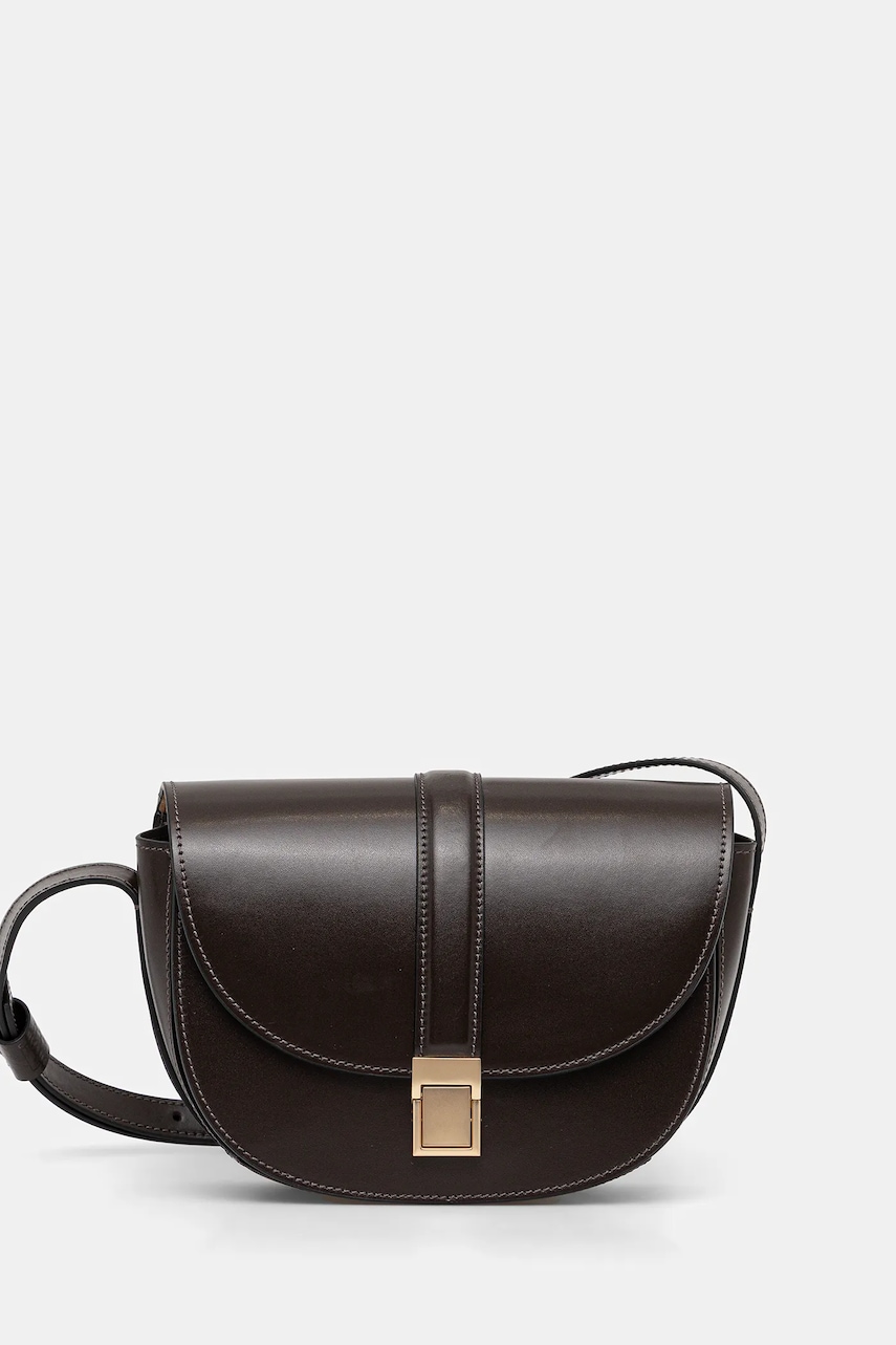 Kožená kabelka Marc O'Polo hnědá barva, 50912210702203