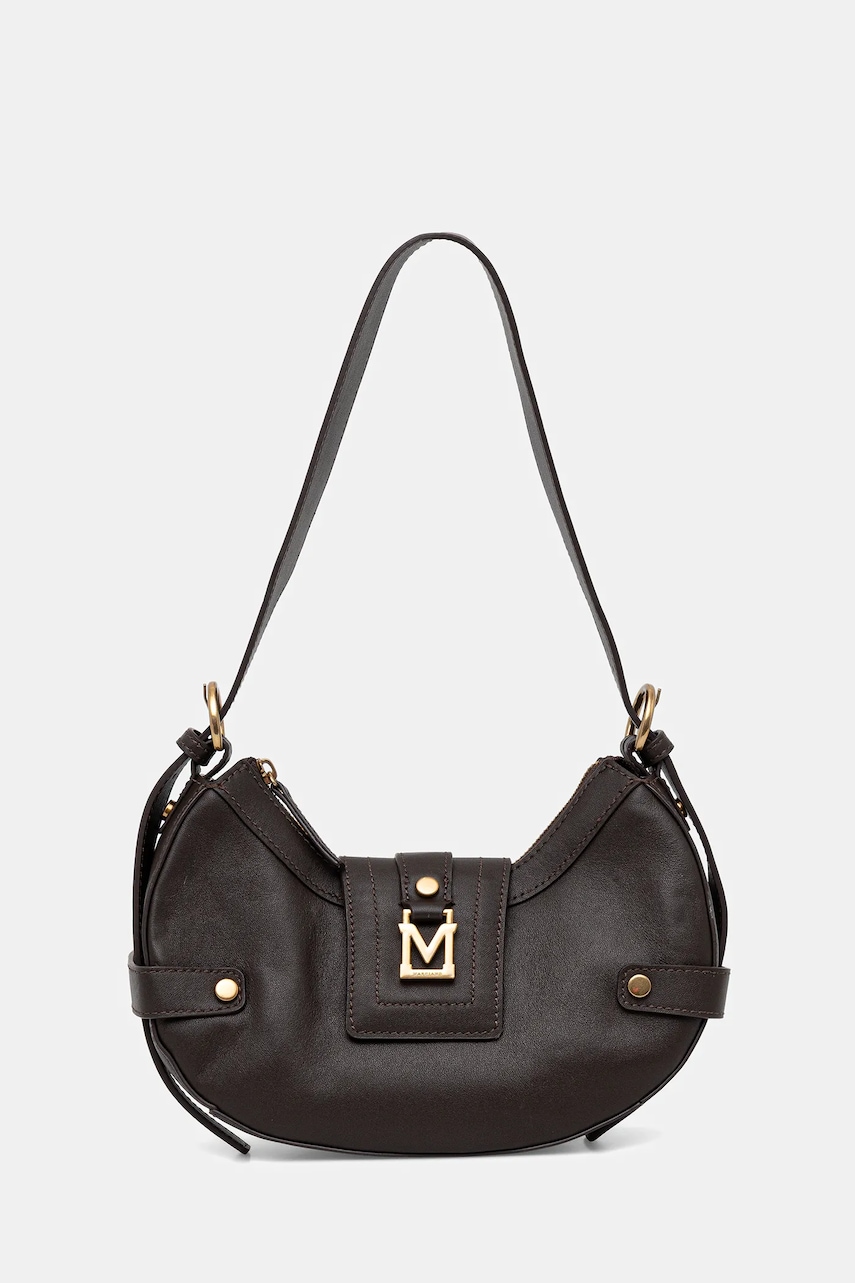 Kožená kabelka Marciano by Guess hnědá barva, 5BGZ21 7414A