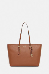 Kožená kabelka MICHAEL Michael Kors QUINN hnědá barva, 30T5GQNT9L