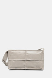 Kožená kabelka MM6 Maison Margiela šedá barva, SB5WD0031.P8490.T1019