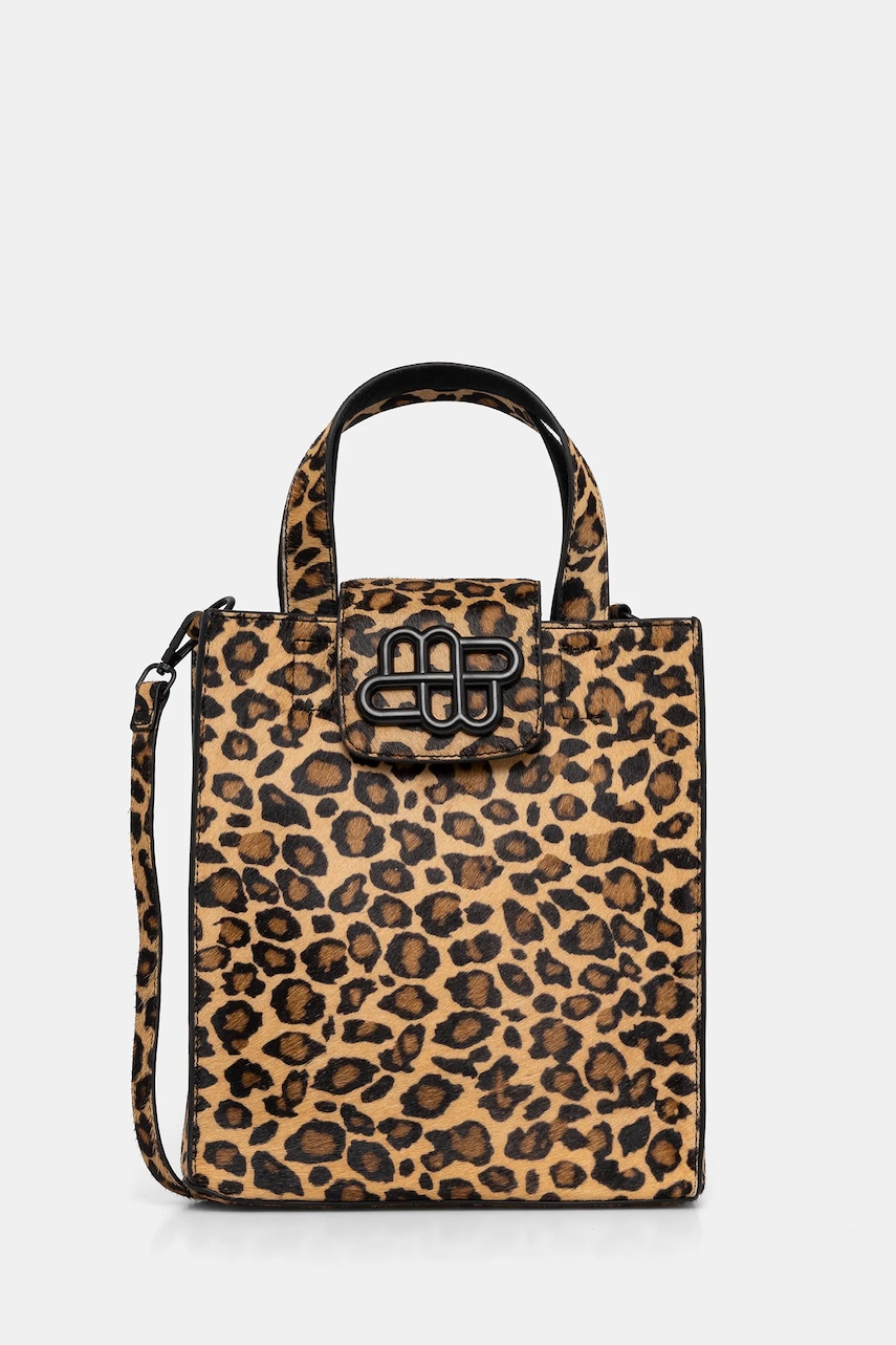 Kožená kabelka MUNTHE PAZZIE béžová barva, 252190525250