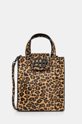 Kožená kabelka MUNTHE PAZZIE béžová barva, 252190525250