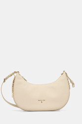 Kožená kabelka Patrizia Pepe béžová barva, 8B0311 L001