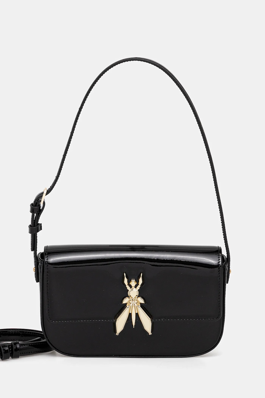 Kožená kabelka Patrizia Pepe černá barva, 8B0231 L125