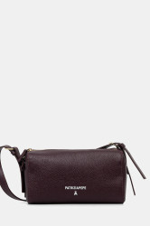 Kožená kabelka Patrizia Pepe vínová barva, 8B0255 L001