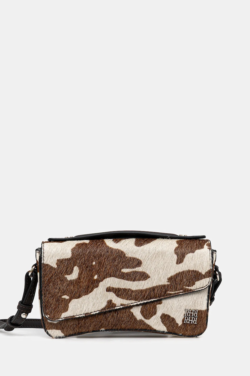 Kožená kabelka Pedro del Hierro hnědá barva, 1112605