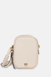 Kožená kabelka Pinko béžová barva, 105134 A2OB