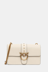 Kožená kabelka Pinko bílá barva, 105857 A0F1