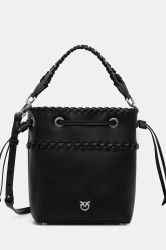 Kožená kabelka Pinko černá barva, 104303 A2OR