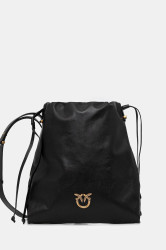 Kožená kabelka Pinko černá barva, 104359 A0QO