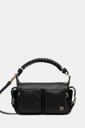 Kožená kabelka Pinko černá barva, 105110 A2OV