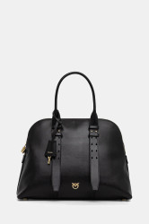 Kožená kabelka Pinko černá barva, 105172 A0QO