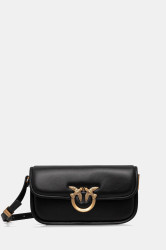 Kožená kabelka Pinko Horizontal černá barva, 105083 A26L
