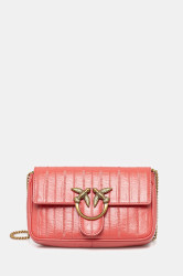 Kožená kabelka Pinko oranžová barva, 100061 A1VE