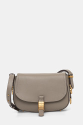 Kožená kabelka Pinko šedá barva, 103831 A1ZX