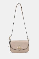 Kožená kabelka Pollini béžová barva, PC4404PP0N QC0