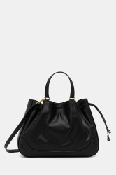 Kožená kabelka Pollini černá barva, PC4428PP0N QG1