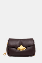 Kožená kabelka Sessun fialová barva, 25102018