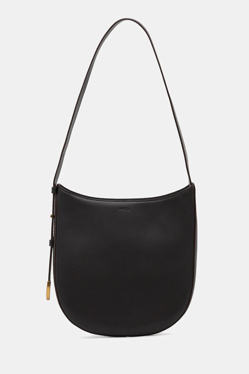 Kožená kabelka Sessun hnědá barva, 25102021