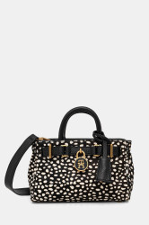 Kožená kabelka Tommy Hilfiger béžová barva, AW0AW18168