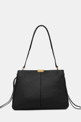Kožená kabelka Tommy Hilfiger černá barva, AW0AW17661