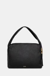 Kožená kabelka Tommy Hilfiger černá barva, AW0AW18285