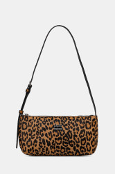 Kožená kabelka Tommy Jeans hnědá barva, AW0AW18008