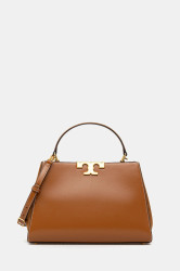 Kožená kabelka Tory Burch Eleanor hnědá barva, 137312-201